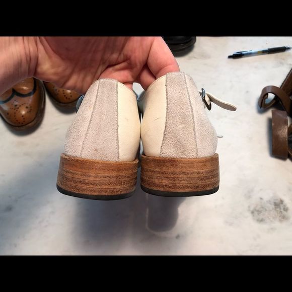 Esquival white suede shoes with buckles main image 5